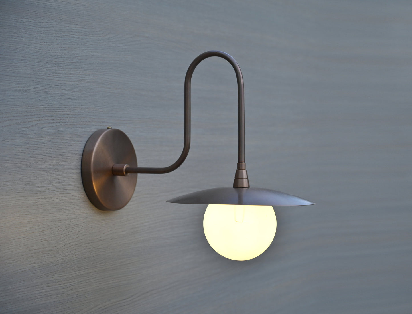 Antique Swan Neck Brass Wall Sconce For Your Home Decor