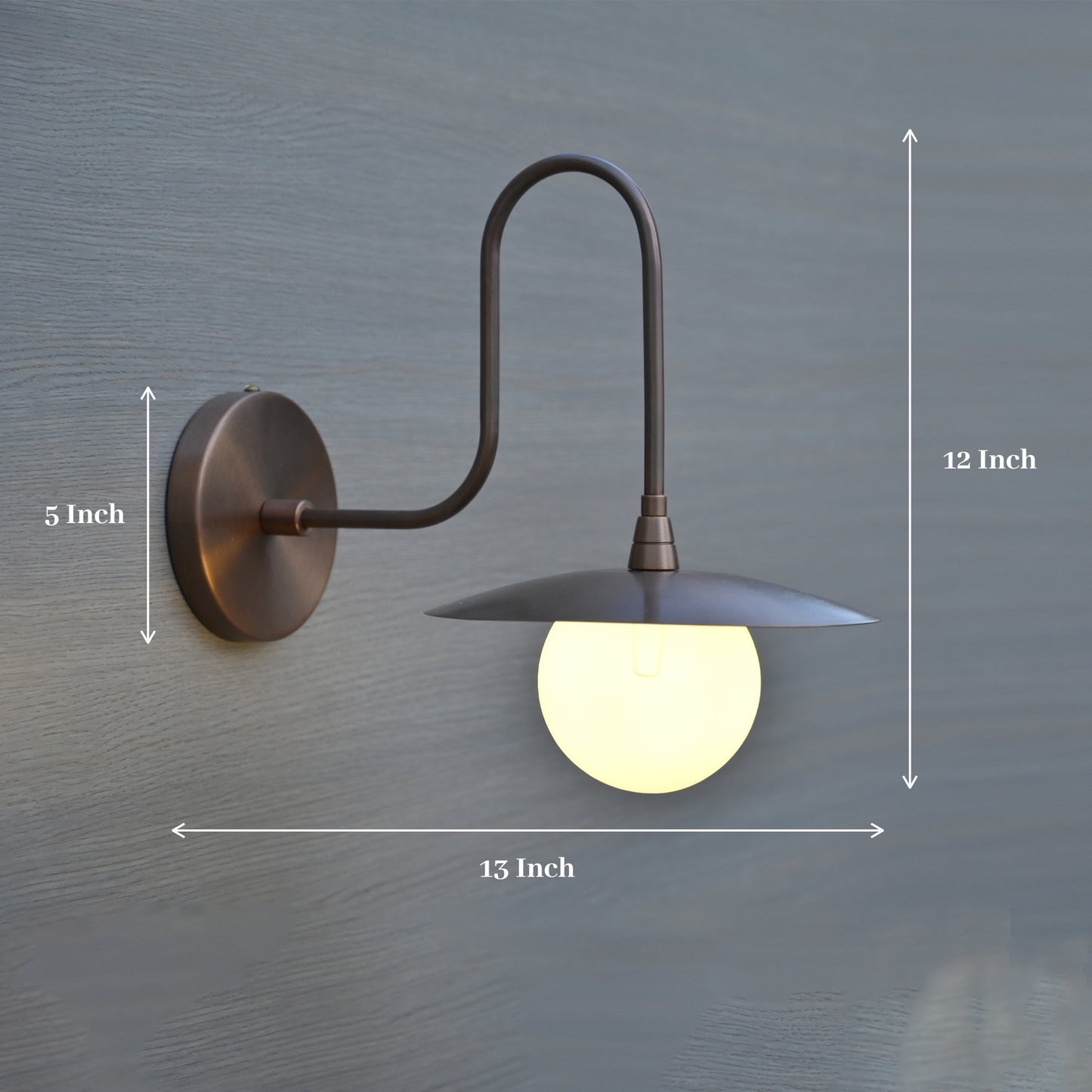 Antique Swan Neck Brass Wall Sconce For Your Home Decor