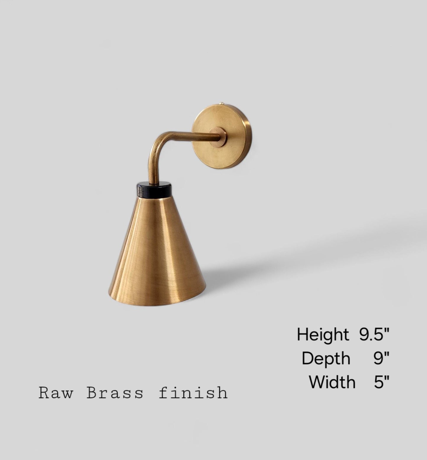 Timeless Elegance Mid-Century Brass Wall Lamp Small wall sconce