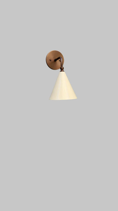 Handcrafted single Light Mid-Century brass wall lamp timeless elegance