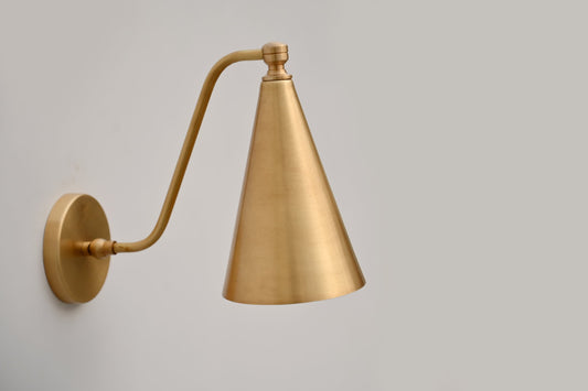 Elegant Handmade Brass Wall Lamp Timeless Illumination for Any Space