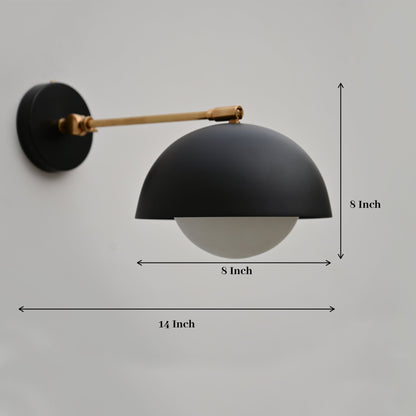 Elegant Handcrafted Brass Wall Lamp: Timeless Artistry for Your Home