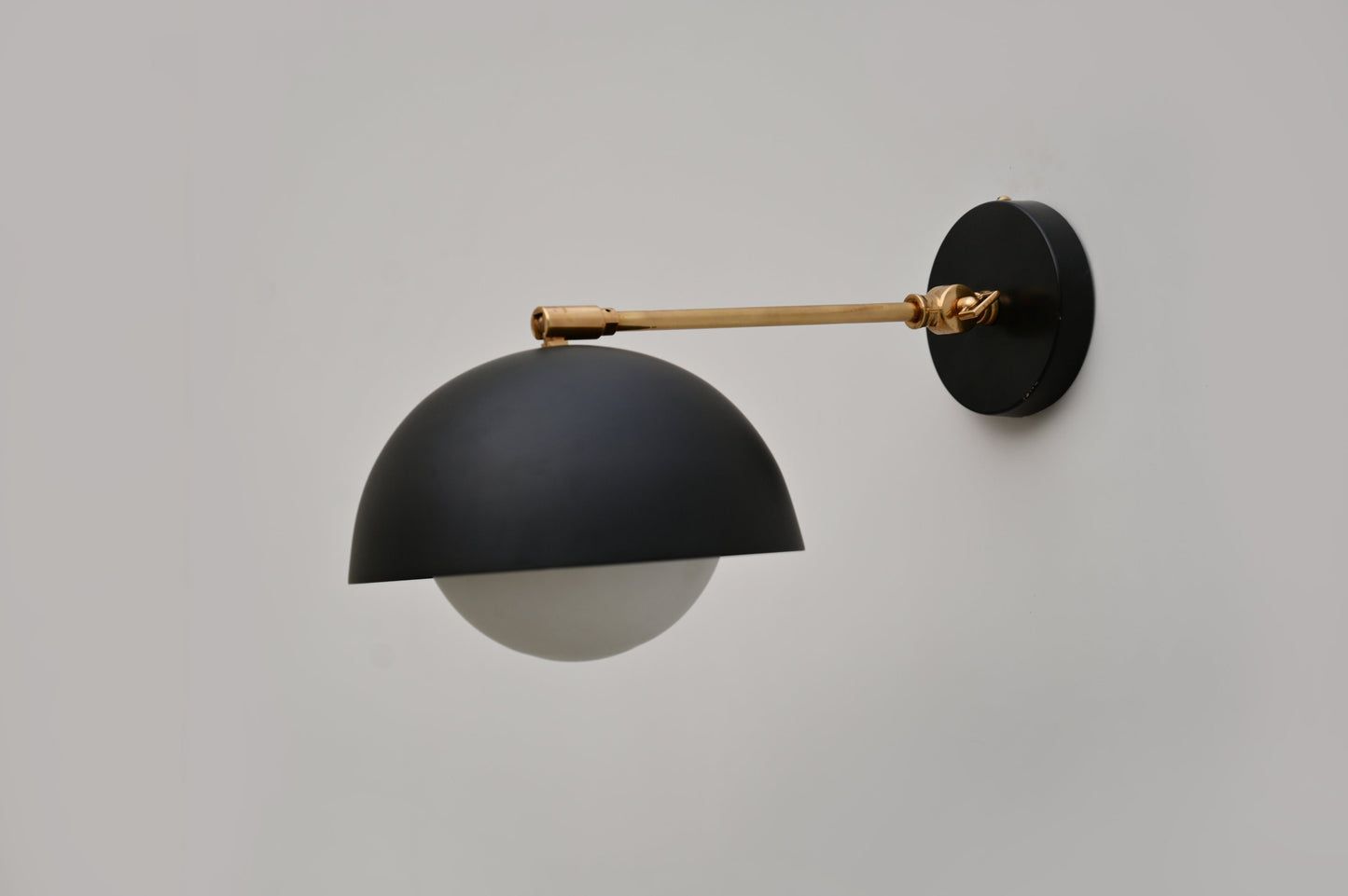 Elegant Handcrafted Brass Wall Lamp: Timeless Artistry for Your Home