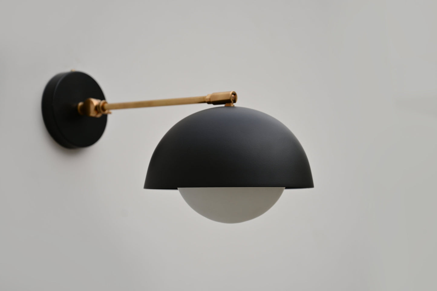 Elegant Handcrafted Brass Wall Lamp: Timeless Artistry for Your Home