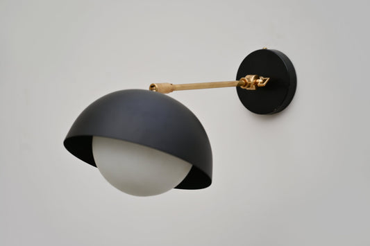 Elegant Handcrafted Brass Wall Lamp: Timeless Artistry for Your Home