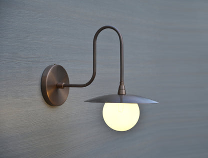 Antique Swan Neck Brass Wall Sconce For Your Home Decor