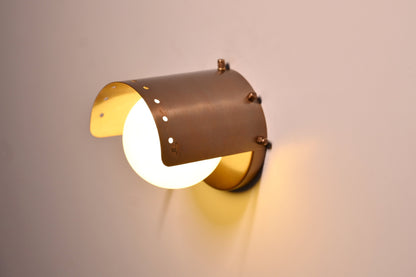Brass wall lighting,small wall light with globe , Wall sconce