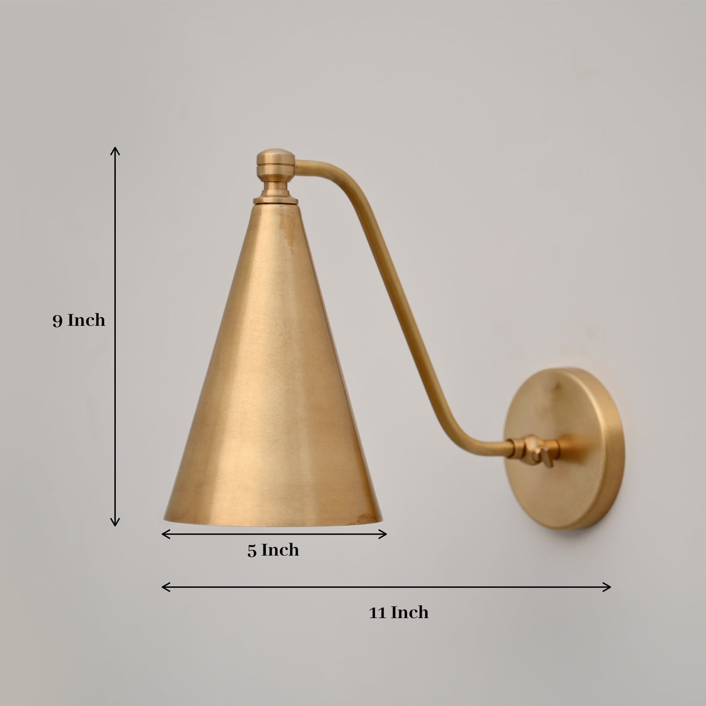 Elegant Handmade Brass Wall Lamp Timeless Illumination for Any Space