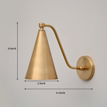 Elegant Handmade Brass Wall Lamp Timeless Illumination for Any Space