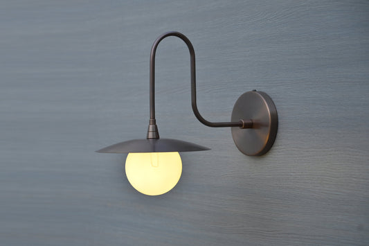 Antique Swan Neck Brass Wall Sconce For Your Home Decor