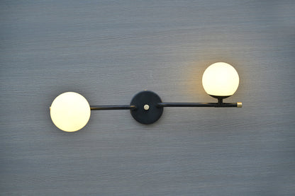 Bathroom Wall Sconce, Aged Brass Wall Light Fixture, Modern Vanity Wall Sconce, Mid Century Brass Wall Lighting