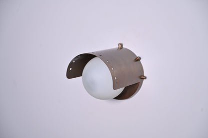 Brass wall lighting,small wall light with globe , Wall sconce
