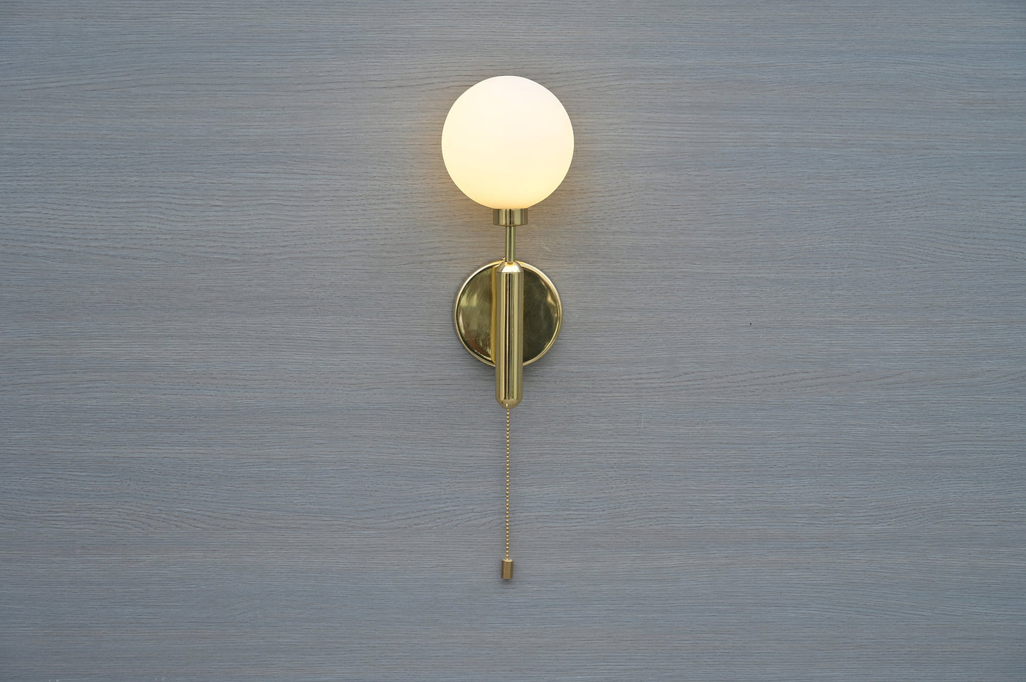 Modern Wall Sconce,  Brass Wall Sconce, Minimalist Wall Sconce, Milk Glass Wall Light , Contemporary Wall Light, Unique Wall Light