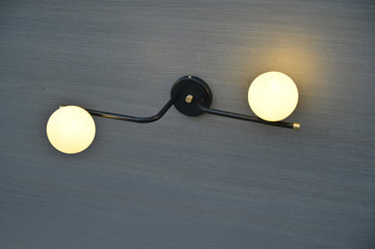 Bathroom Wall Sconce, Aged Brass Wall Light Fixture, Modern Vanity Wall Sconce, Mid Century Brass Wall Lighting