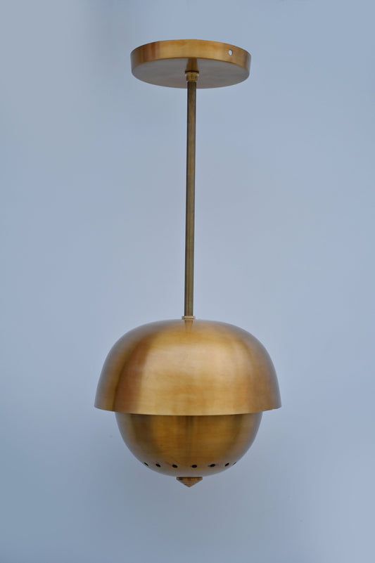 Aged Brass Pendant Light • The Pearl Pendant • Petite Pendant Light
