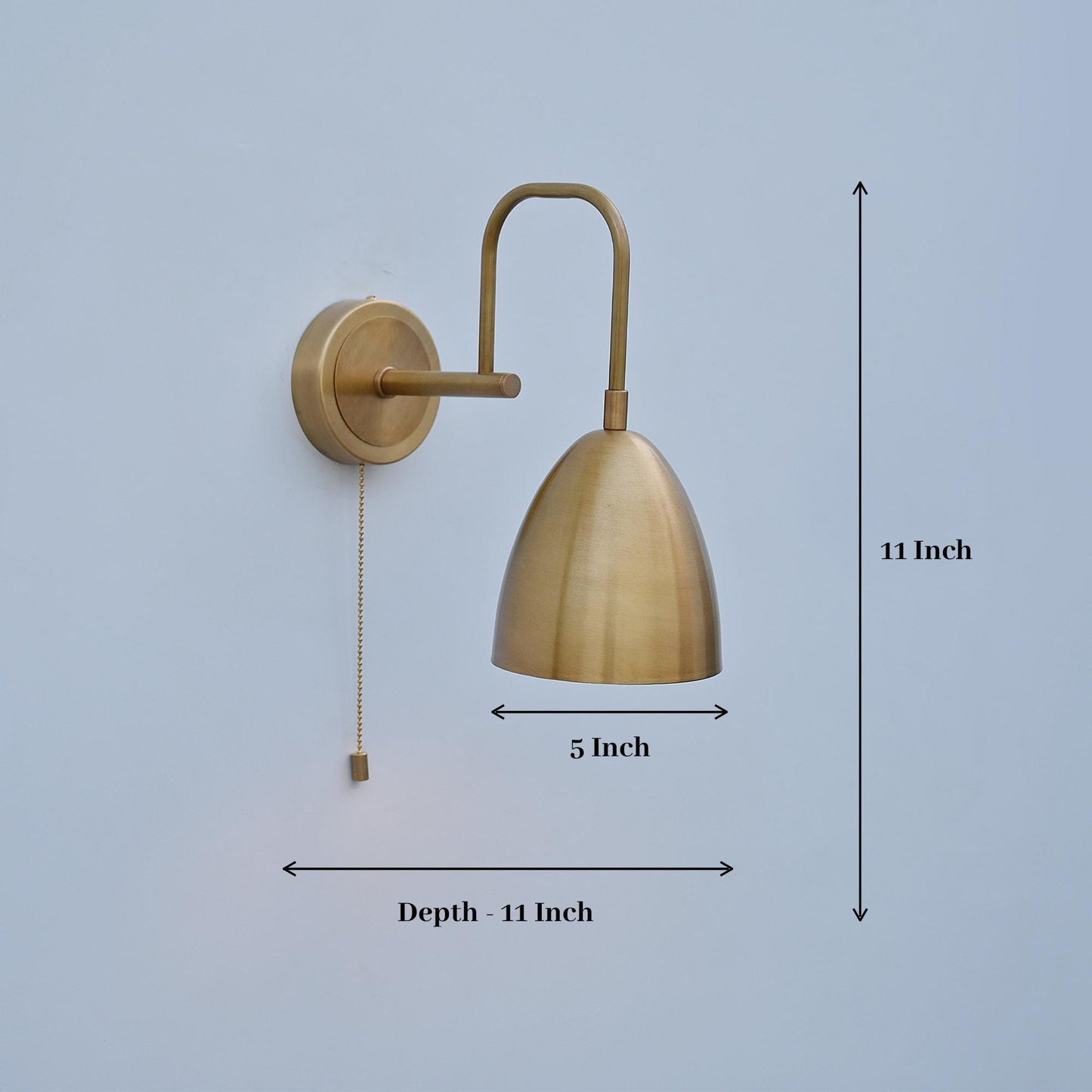 Mid Century Italian Brass Wall Sconce Light Fixture, Lobby Light, Brass Vanity Light ,Drawing Room Light