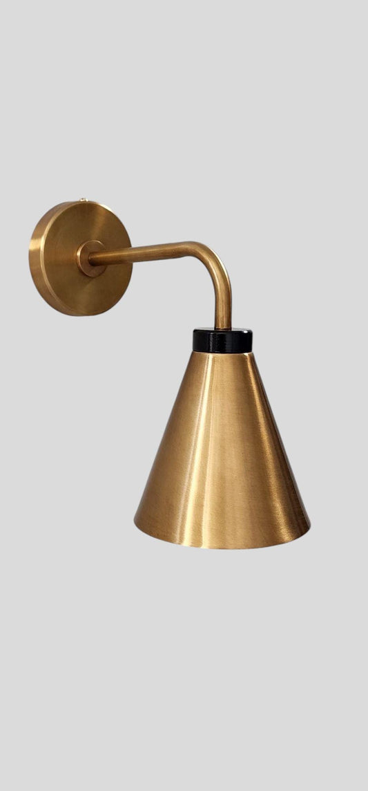 Timeless Elegance Mid-Century Brass Wall Lamp Small wall sconce