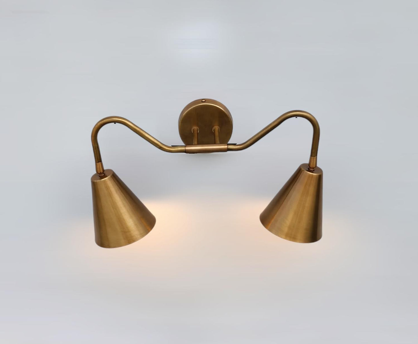 Brass Antique Double Wall Sconce, Vintage Wall Light Fixture, Farmhouse Wall Lighting, Industrial Wall Sconce, Vanity Wall Light