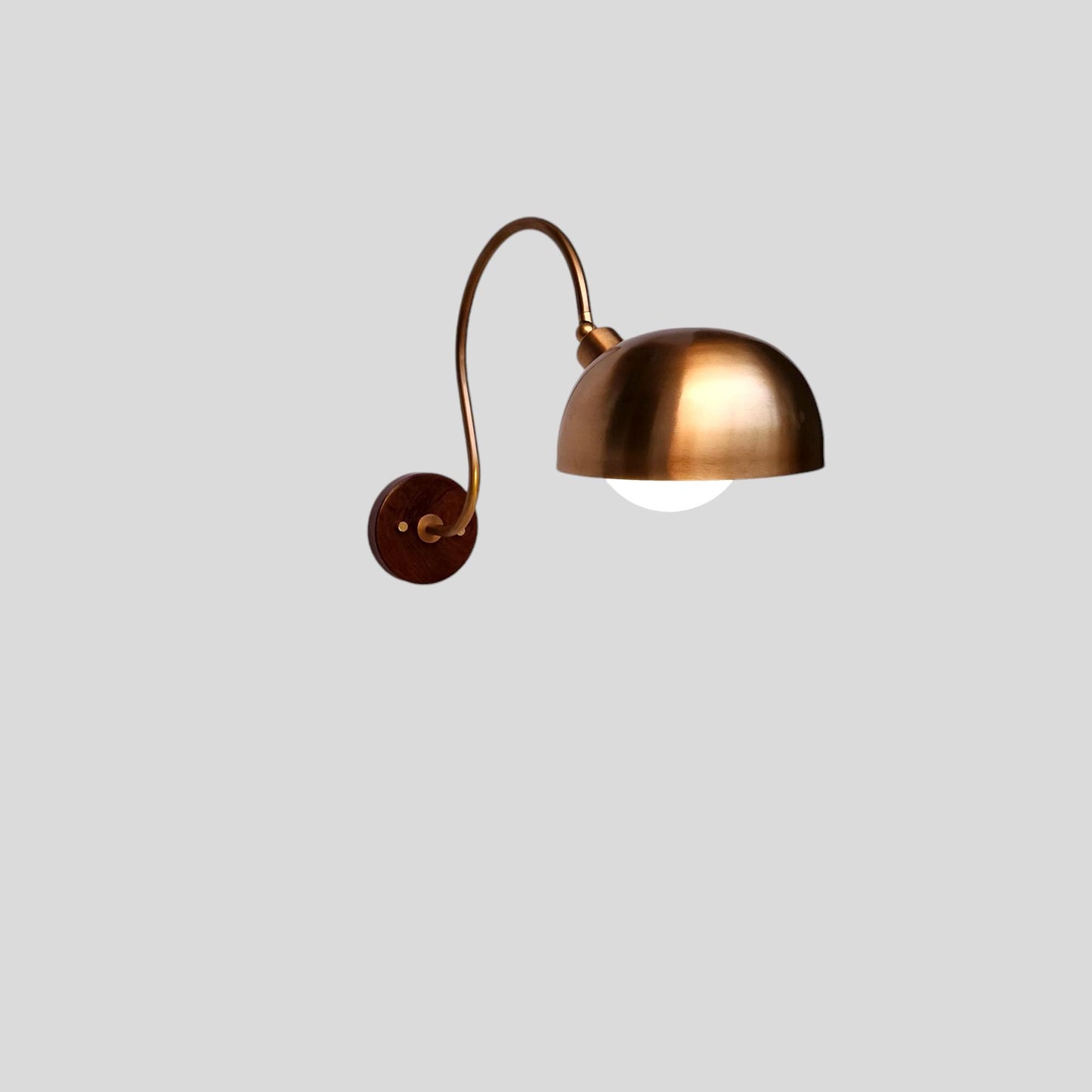 Single Light Articulated Sconce Mid-Century Modern Stilnovo Style Solid Brass Wall Sconces