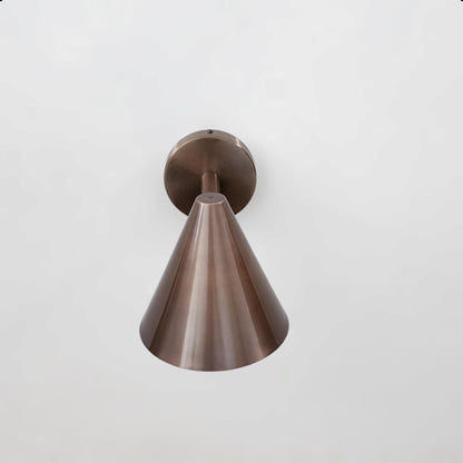 Stilnovo Design Single Light Cone Shades Brass Wall Sconce Beside Wall Lamp Sputnik Wall Fixture Outdoor