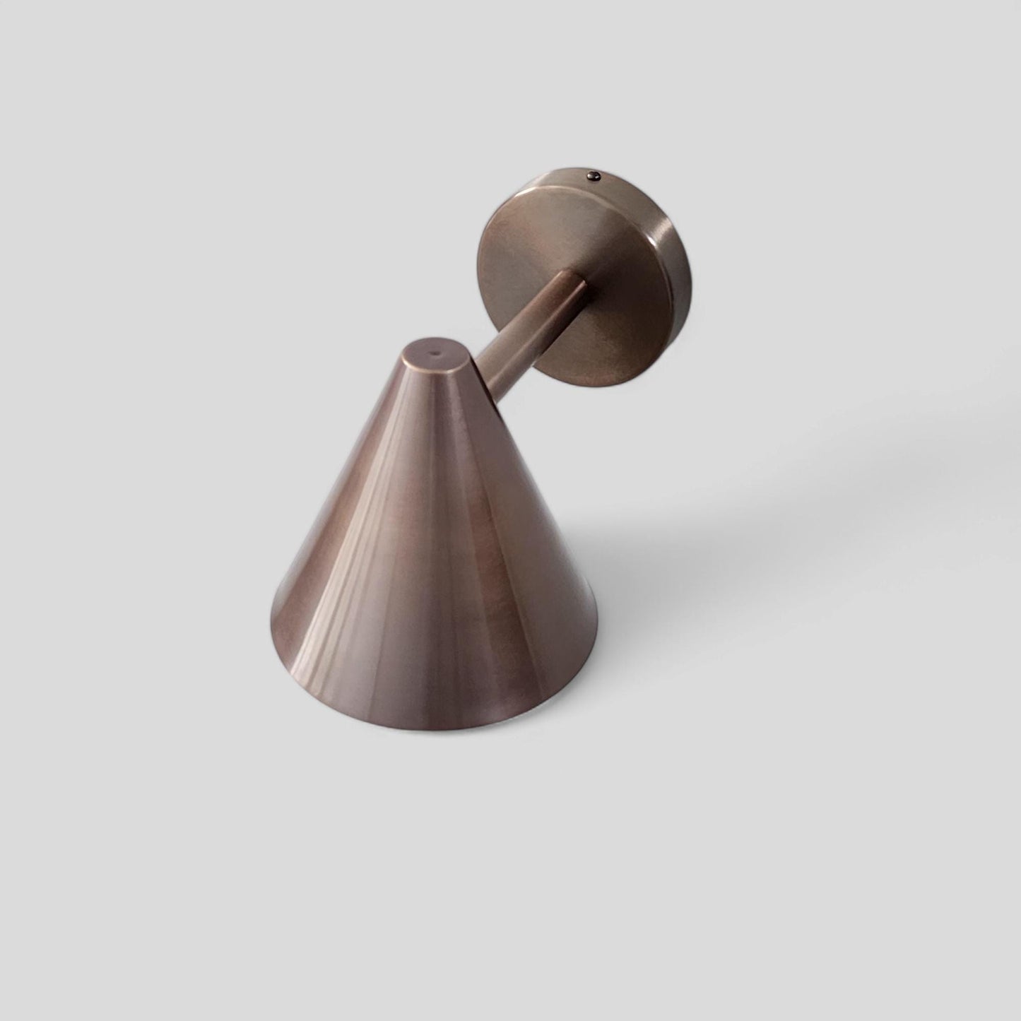 Stilnovo Design Single Light Cone Shades Brass Wall Sconce Beside Wall Lamp Sputnik Wall Fixture Outdoor