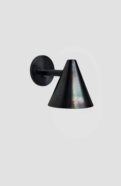 Stilnovo Design Single Light Cone Shades Brass Wall Sconce Beside Wall Lamp Sputnik Wall Fixture Outdoor