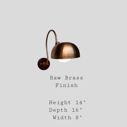 Single Light Articulated Sconce Mid-Century Modern Stilnovo Style Solid Brass Wall Sconces