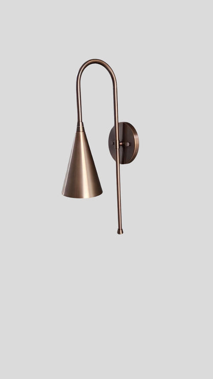 Italian Bedroom or living area wall sconces, Unique Handmade Brass Wall Sconce