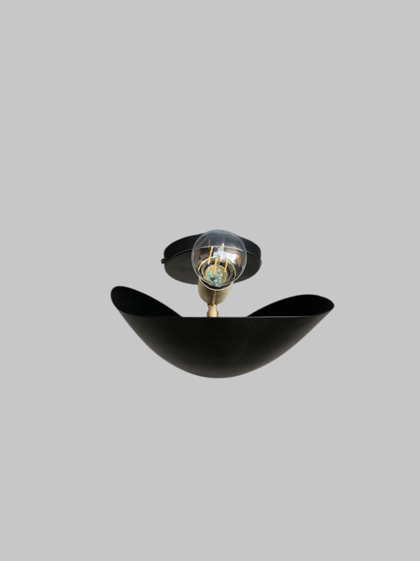 Handcrafted Elegant Brass Wall Sconce, Black Brass Industrial style mid-century brass wall lamp