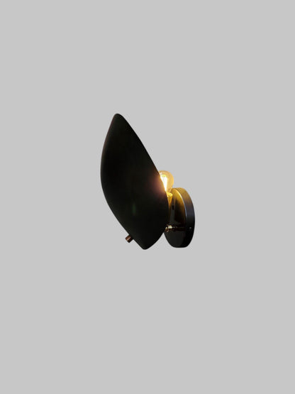 Handcrafted Elegant Brass Wall Sconce, Black Brass Industrial style mid-century brass wall lamp