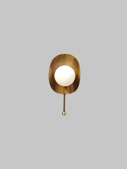 Handcrafted Single Light Mid-Century Brass  wall Lamp for Living Area, Unique Handmade Brass Wall Sconce light fixture