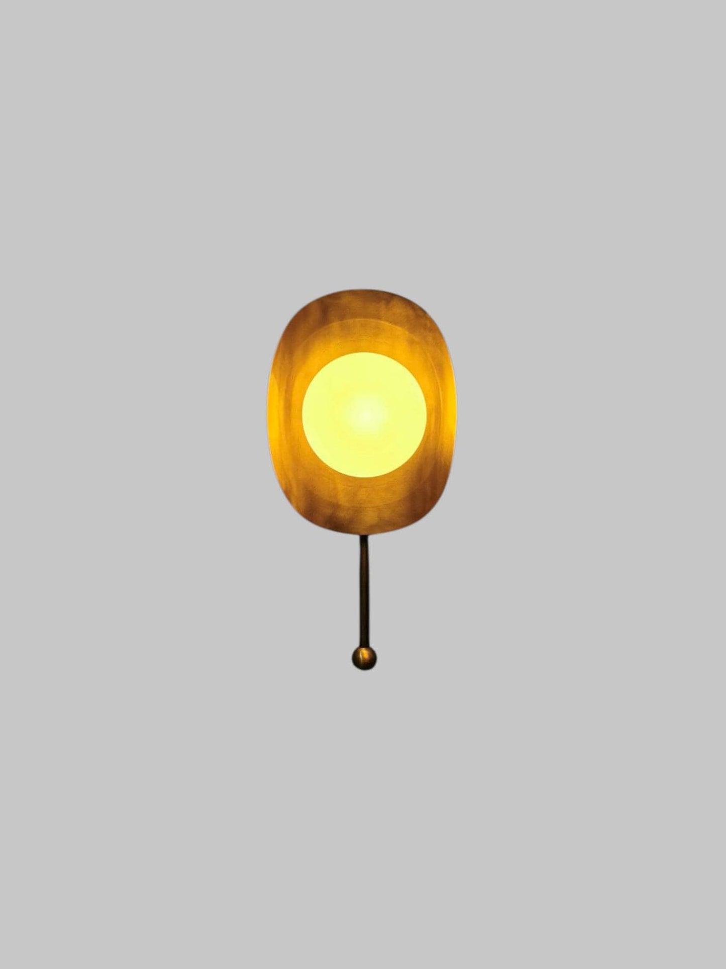 Handcrafted Single Light Mid-Century Brass  wall Lamp for Living Area, Unique Handmade Brass Wall Sconce light fixture