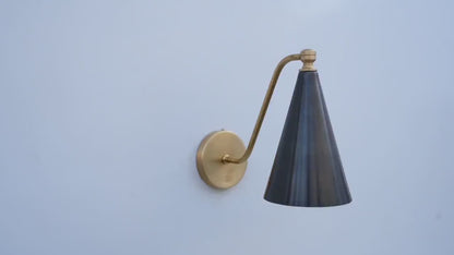 Handmade Ceramic Lamp Shade – Single Light Fixture – Boho Mid-Century Modern Decor – Earthy Textured Pottery