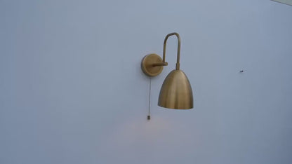 Mid Century Italian Brass Wall Sconce Light Fixture, Lobby Light, Brass Vanity Light ,Drawing Room Light